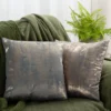 Velours kussenhoes met glanzende print JA153-04