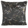 Velours kussenhoes met glanzende marmerprint JA156-01