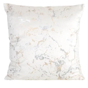 Velours kussenhoes met glanzende marmerprint JA156-02