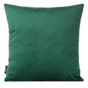 Fluwelen kussenhoes met ringen diamanten groen JA157-02
