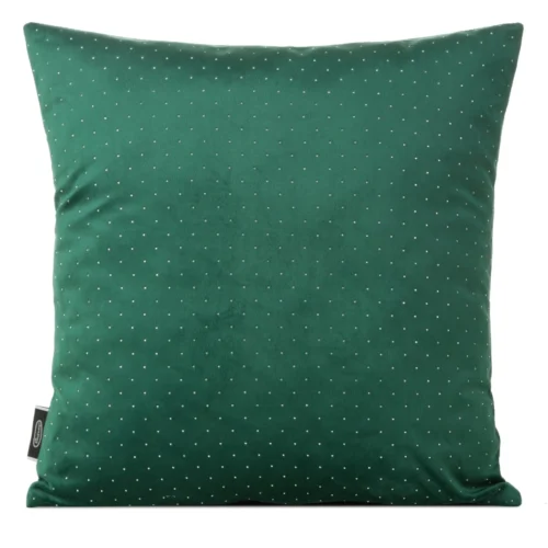Fluwelen kussenhoes met ringen diamanten groen JA157-02