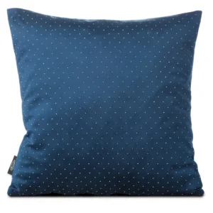 Fluwelen kussenhoes met ringen diamanten marineblauw JA157-04