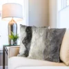 Fluwelen kussenhoes met ringen en metallic print JA163-02