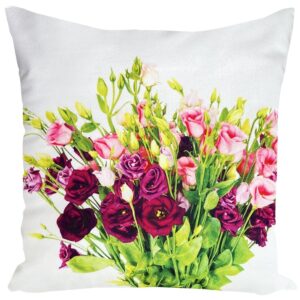 Velours kussensloop met bloemen JCL-646
