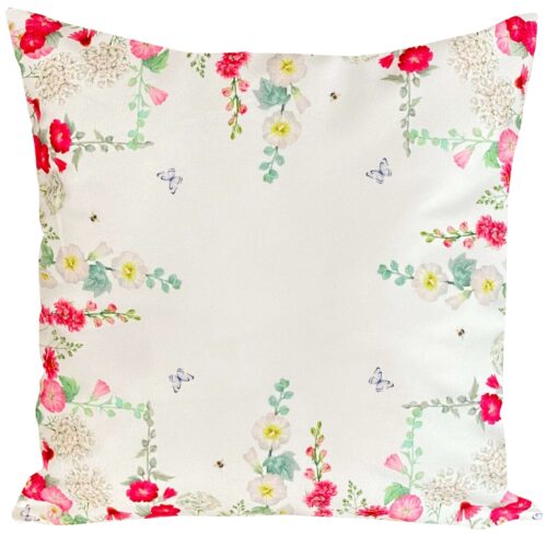 Velours kussensloop met wilde bloemen JCL-655