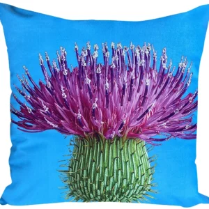 Velours kussensloop distel JCL-660