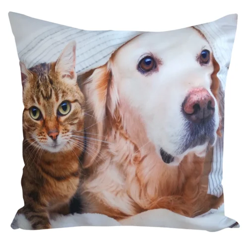 Velours kussenhoes hond en kat JCL-693