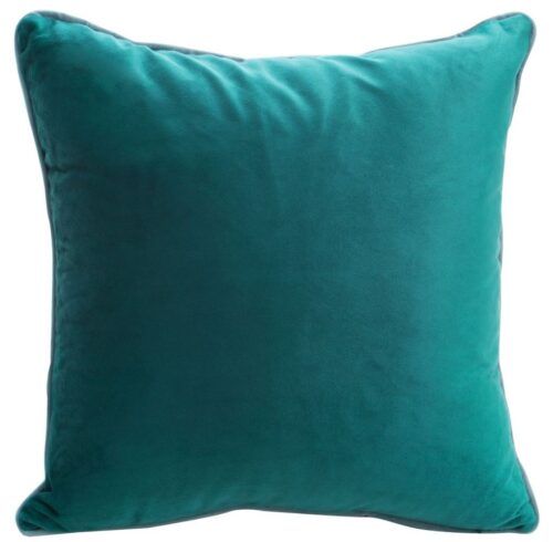 Donkerturquoise fluwelen kussensloop JIM-03