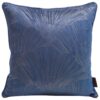 Velvet Kussensloop met Bloemen - Blauw