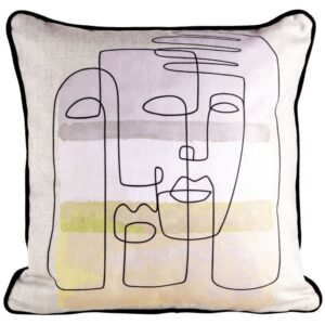 Fluwelen kussensloop met print JQY-02