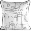 Fluwelen kussensloop met print JQY-02