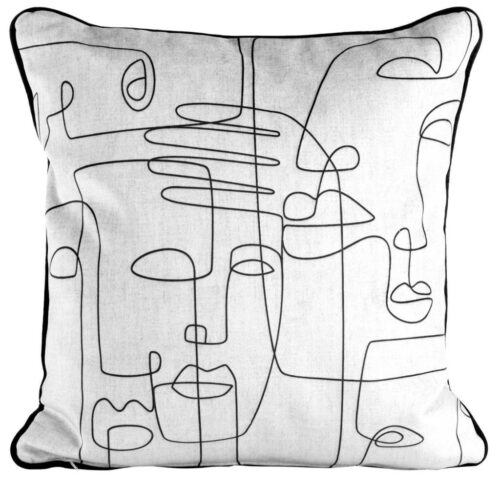 Fluwelen kussensloop met print JQY-02
