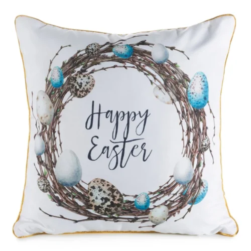 JSWC-20.webp Paaskussenhoes Happy Easter Krans