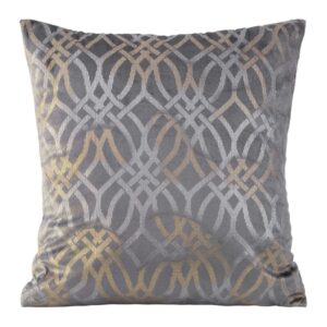 Fluwelen kussensloop met glanzende print JWW-04