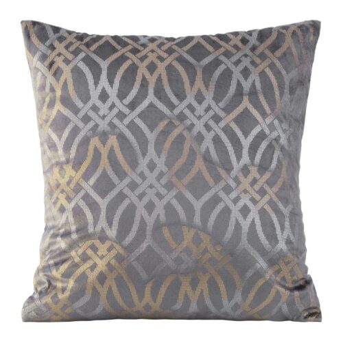Fluwelen kussensloop met glanzende print JWW-04