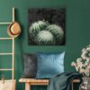 Fluwelen kussensloop met glanzende print JWW-03