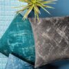 Fluwelen kussensloop met champagneprint JYQ-03