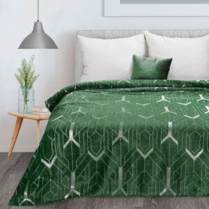 Dekensprei Geometrisch Zilver K114-A
