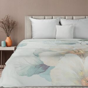 Deken met bloemenprint K148-A