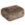 Deken met bontstructuur bruin 70x160