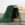 Deken met bontstructuur donkergroen 70x160