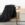 Deken met bontstructuur zwart 70x160