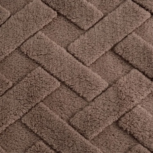 K167-02d.webp Deken teddy reliëf met visgraatmotief K167-02