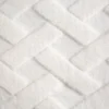 Deken teddy reliëf met visgraatmotief K167-07