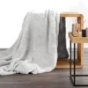 Deken teddy reliëf met visgraatmotief K167-09