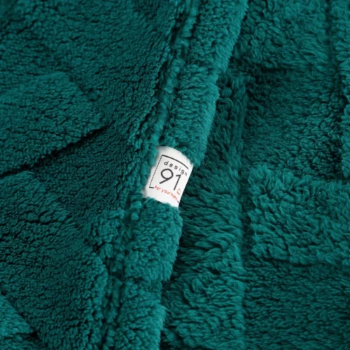 Deken teddy met visgraatreliëf K167-10