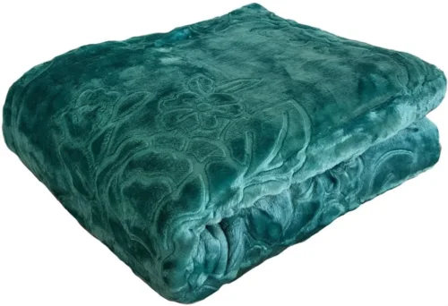 Deken turquoise  met reliëf KT-025
