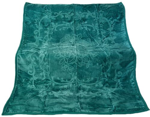 Deken turquoise  met reliëf KT-025
