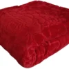 Deken rood met reliëf KT-041