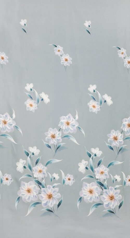 Verduisteringsgordijn met bloemenprint ZFJ-01