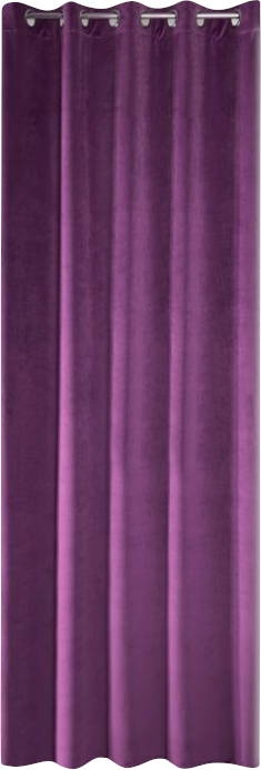 Velours ringgordijn paars ZKAK-02