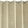 Velours ringgordijn beige ZKAK-04