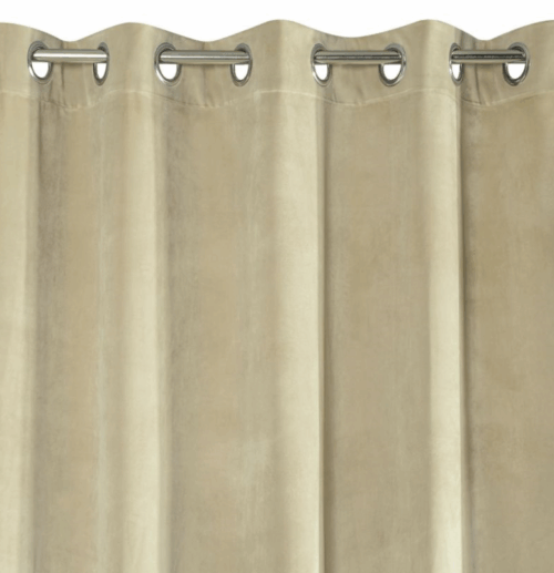 ZKAK-04-frag Velours ringgordijn beige ZKAK-04