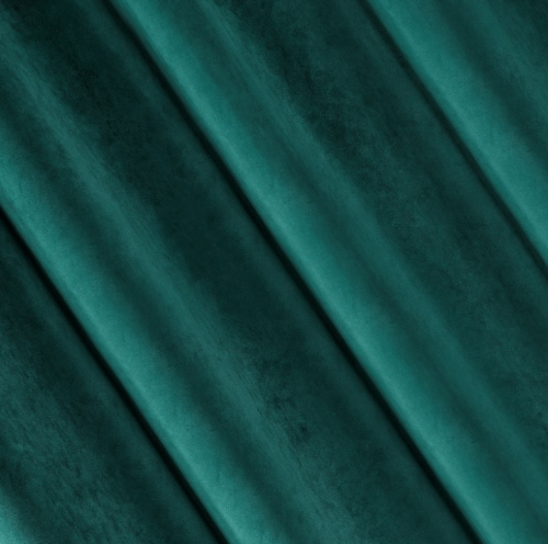 Velours ringgordijn teal ZKAK-12