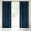 Velours ringgordijn donkerblauw ZKAK-16