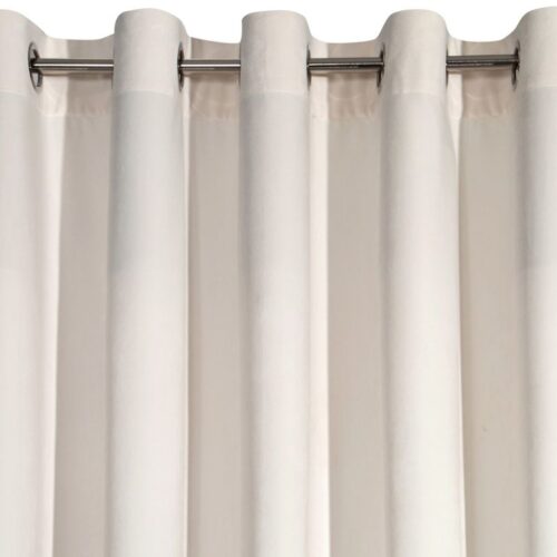 Velours ringgordijn lichtbeige ZKAK-21