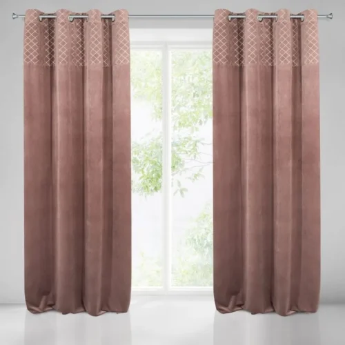 Velours gordijn met print ZKCD-03