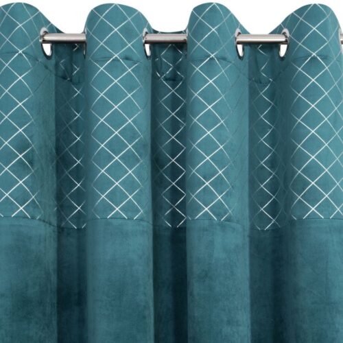 Velours gordijn met print ZKCD-04
