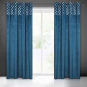 Velours gordijn met ringen ZKDM-04