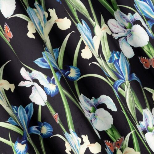 Velours gordijn met ringen ZKEH-01