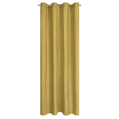 Jacquard fluwelen gordijn met ringen ZKIA-02