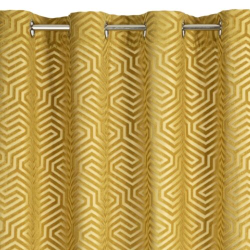 Jacquard fluwelen gordijn met ringen ZKIA-02