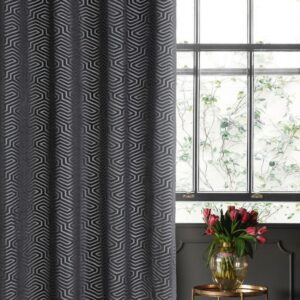 Jacquard fluwelen gordijn met ringen ZKIA-03