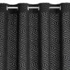 Jacquard fluwelen gordijn met ringen ZKIA-03