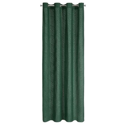 Jacquard fluwelen gordijn met ringen ZKIA-04