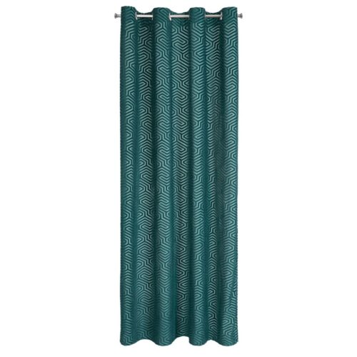 Jacquard fluwelen gordijn met ringen ZKIA-05